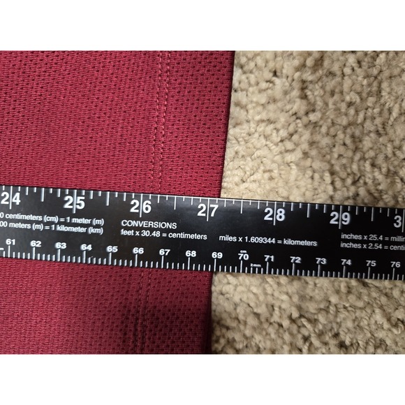 Nike Golf Sweater Mens Large‎ L Red Quarter Zip Pullover Long Sleeve Maroon Red - Picture 10 of 10